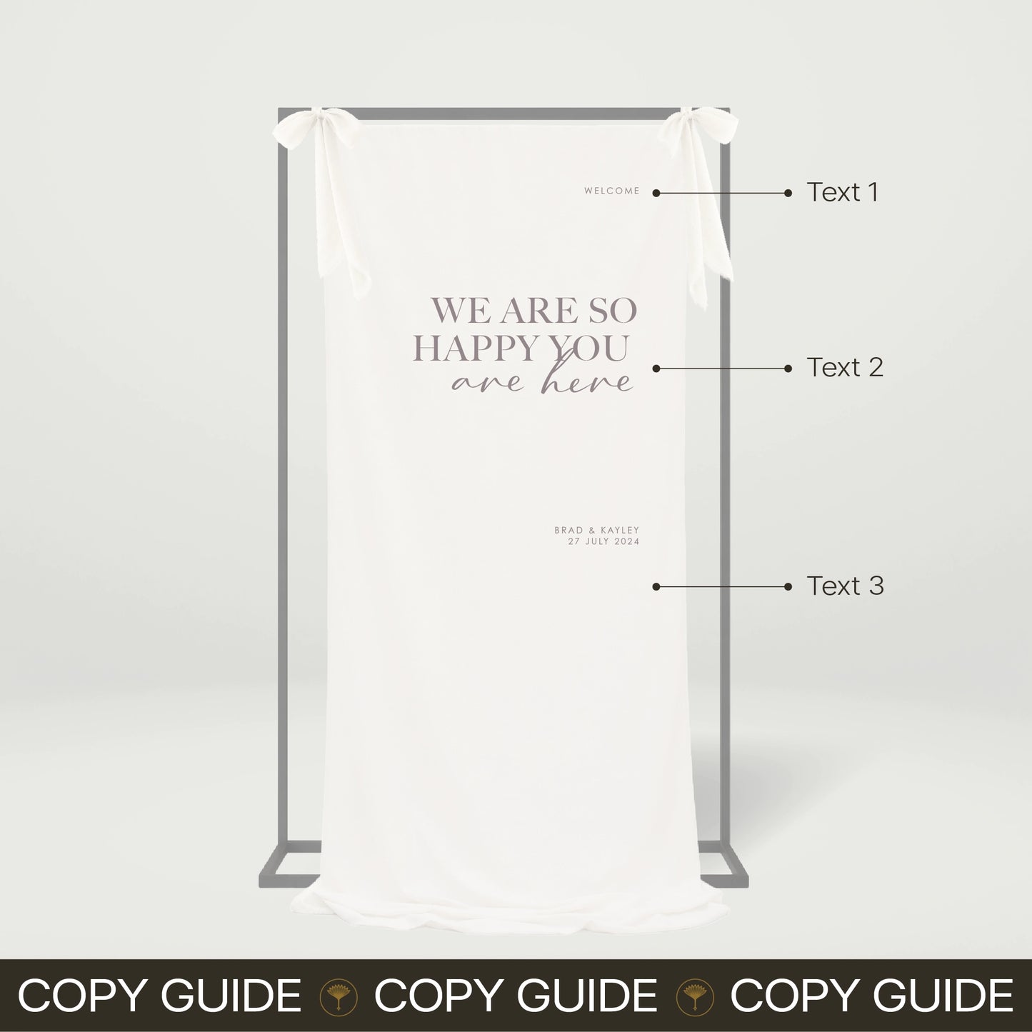 Fabric Welcome Sign - Forever