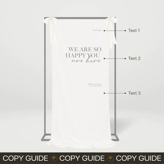 Fabric Welcome Sign - Forever