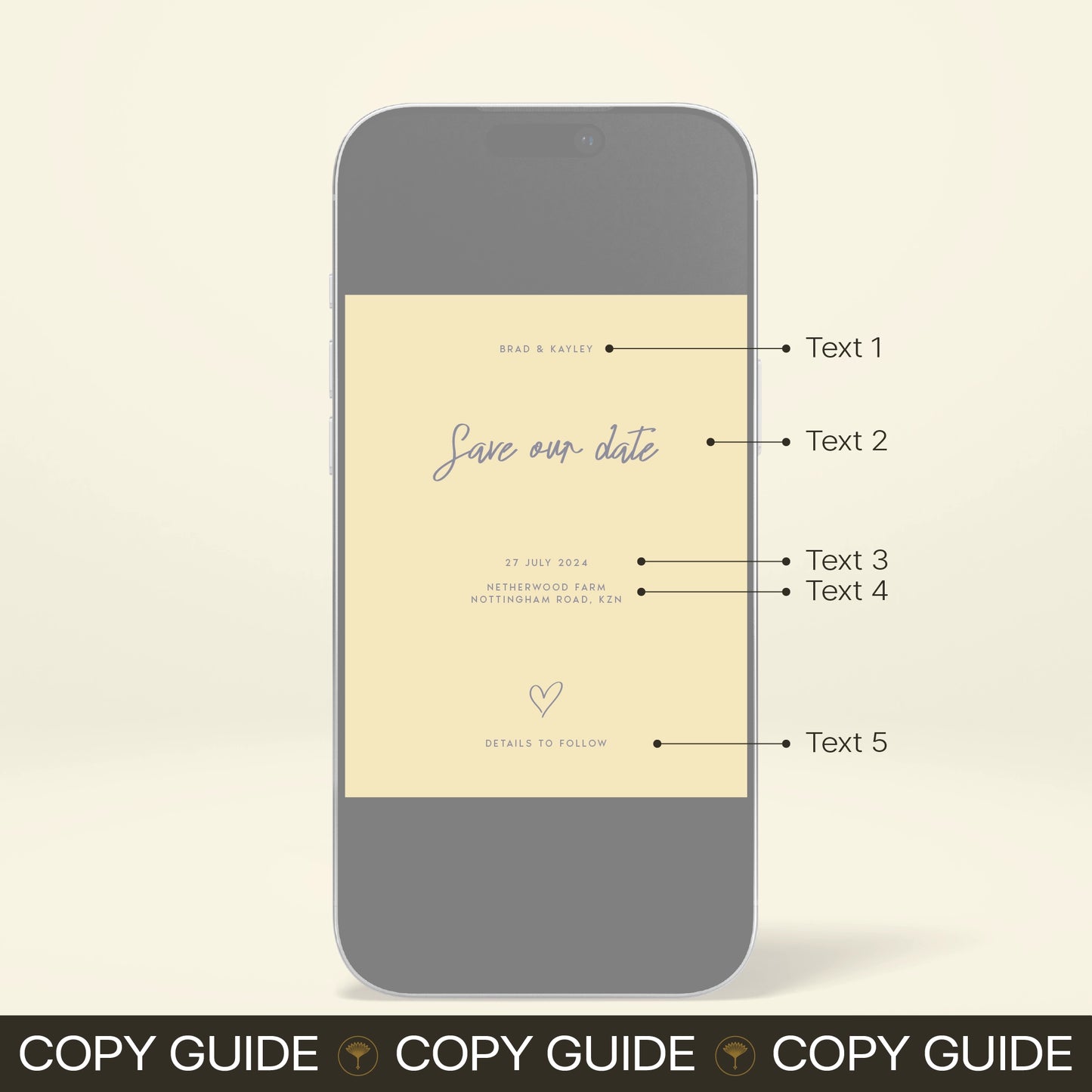 Digital Save The Date - Limoncello