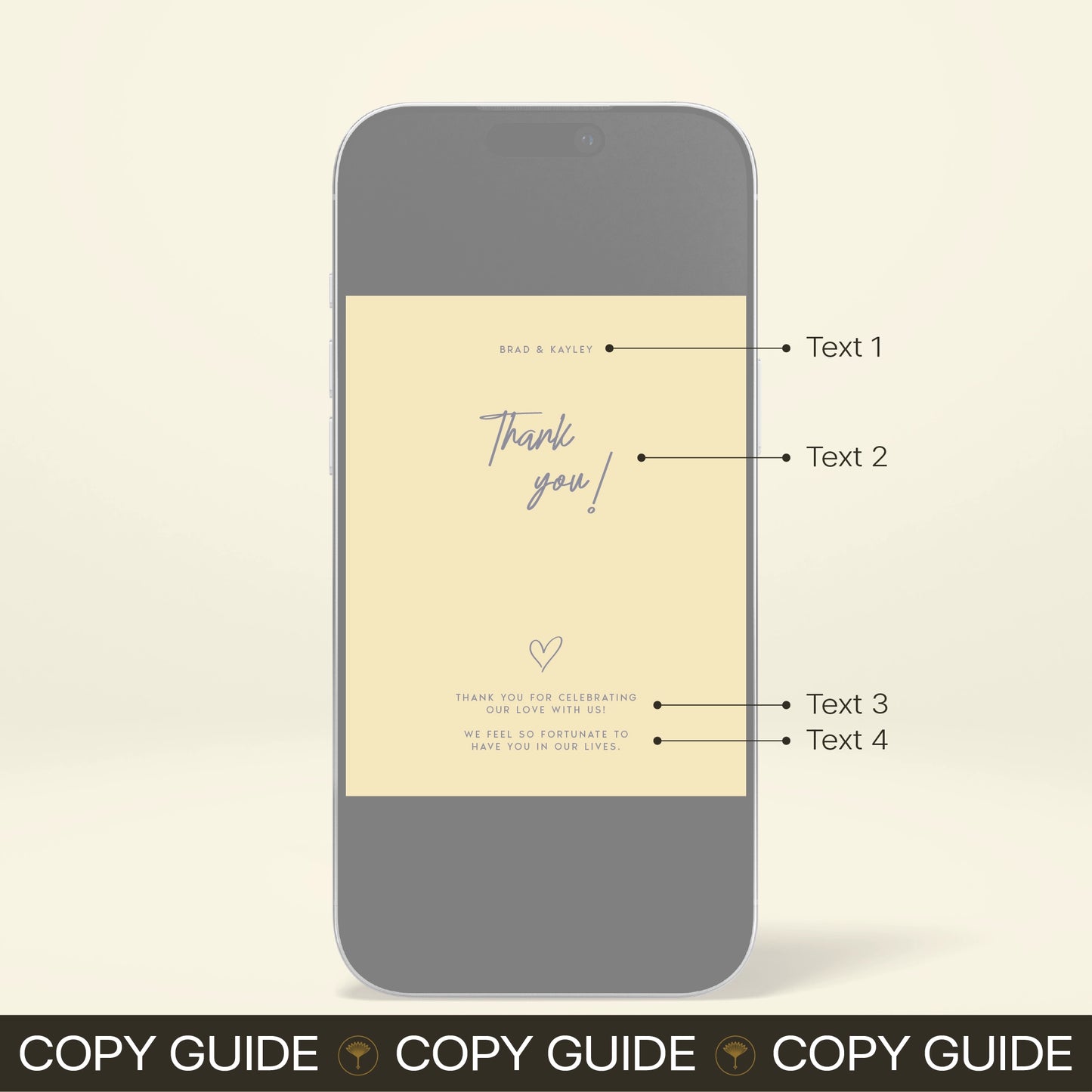 Digital Thank You Card - Limoncello