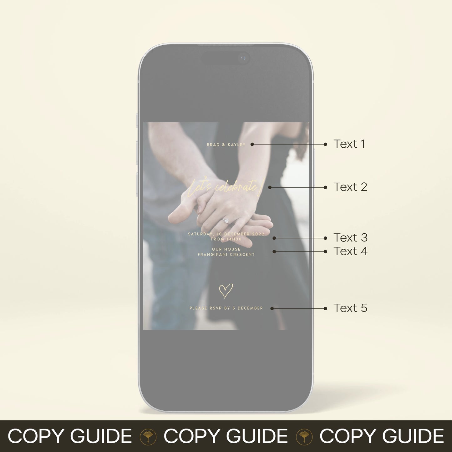 Engagement Party Digital Invitation - Limoncello