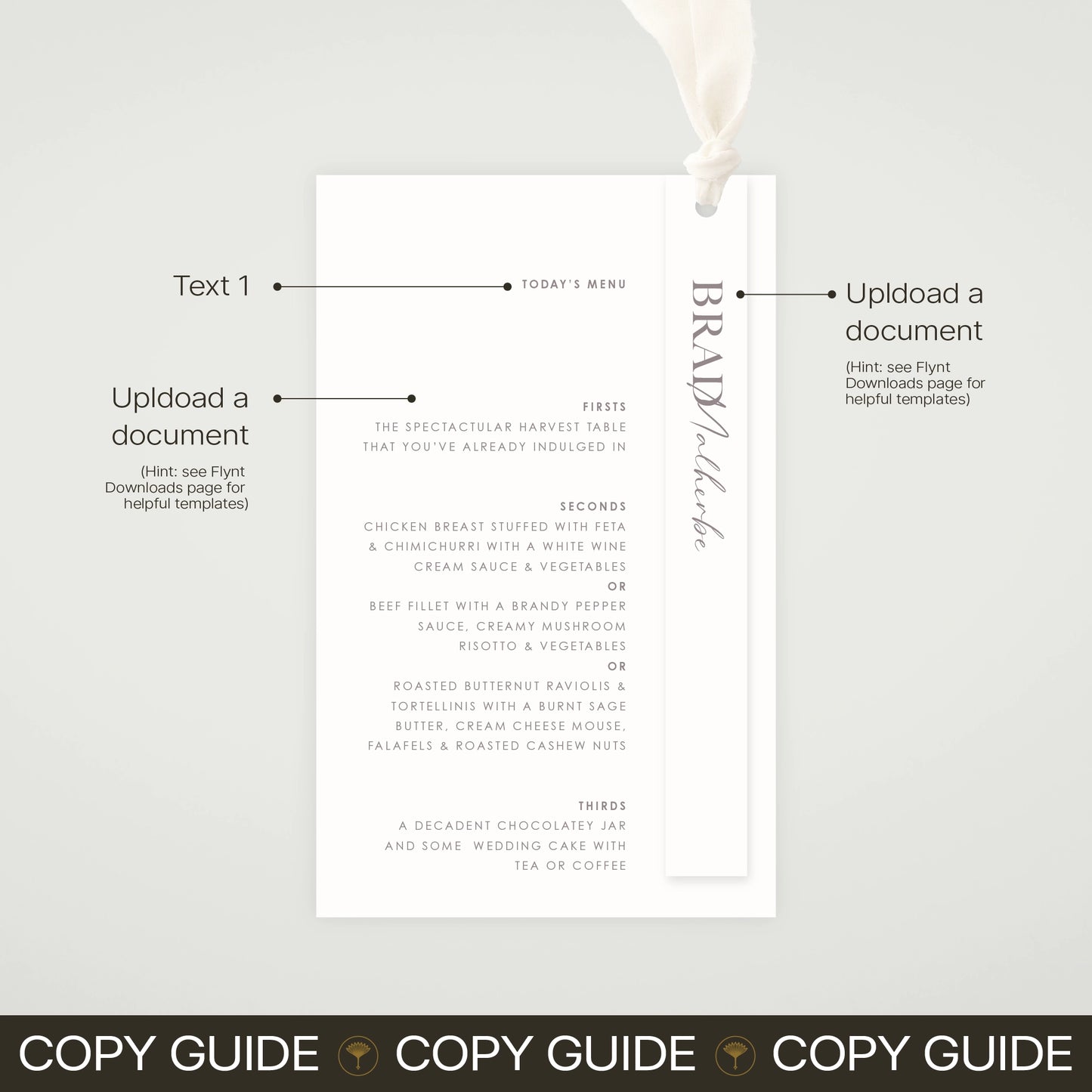 Place Menu + Name Card Stack - Forever