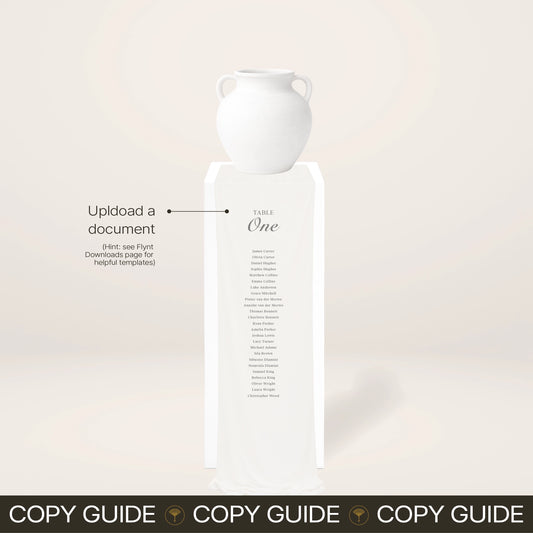 Fabric Seating Chart Set - Solae