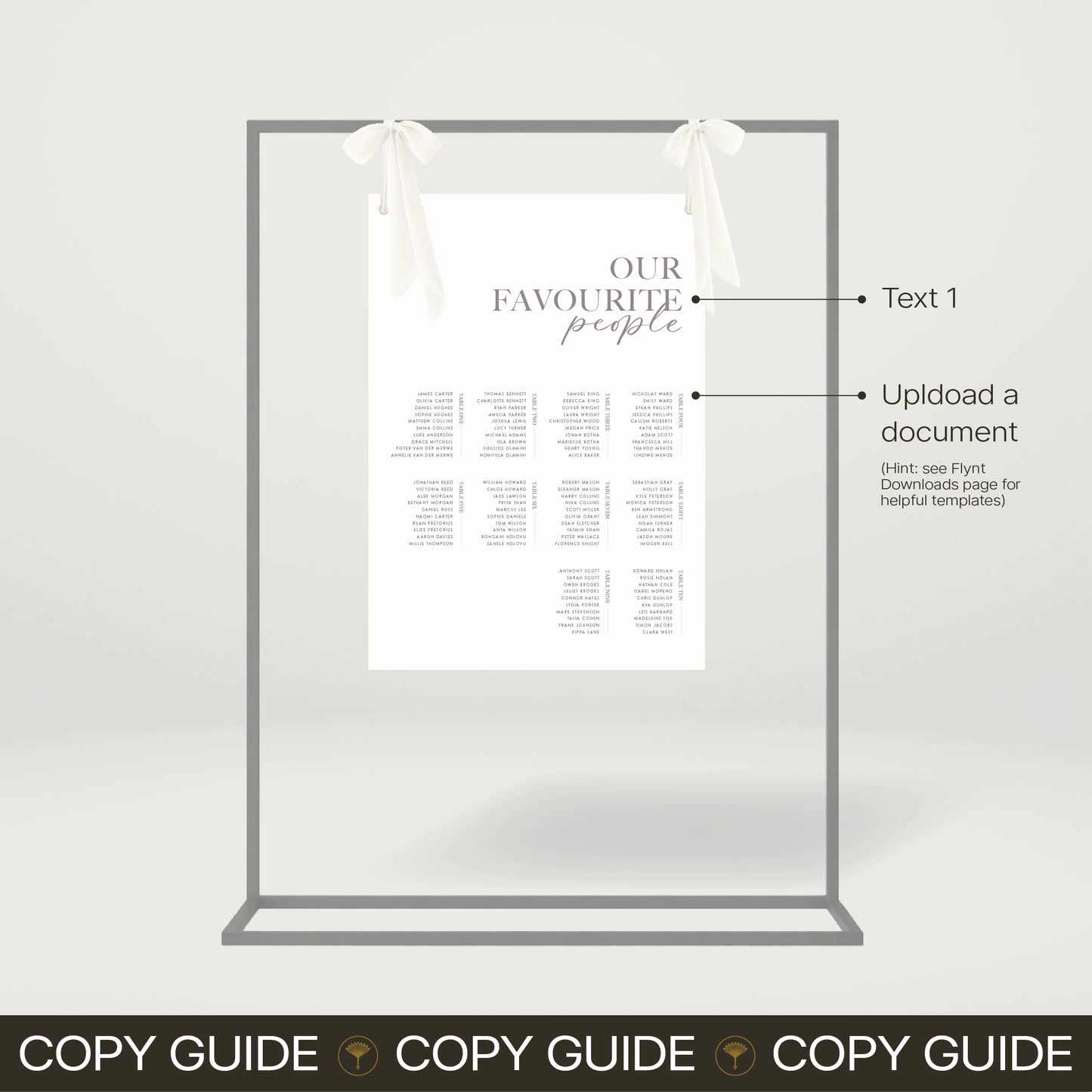 Seating Chart - Forever