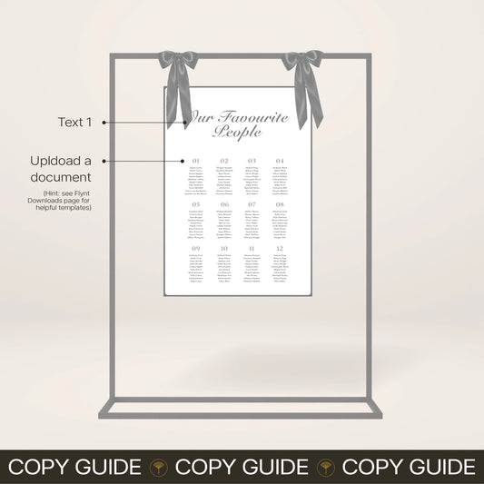 Seating Chart - Solae