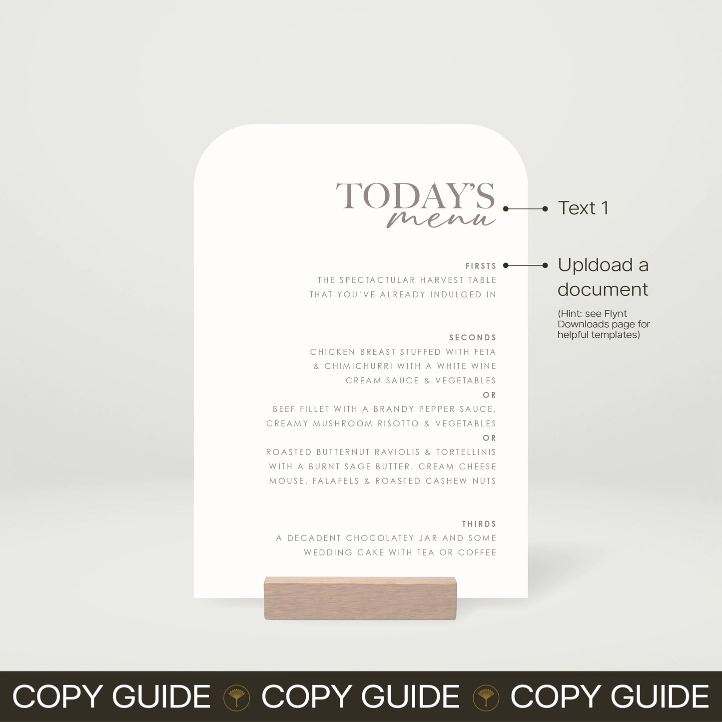 Table Menu - Forever