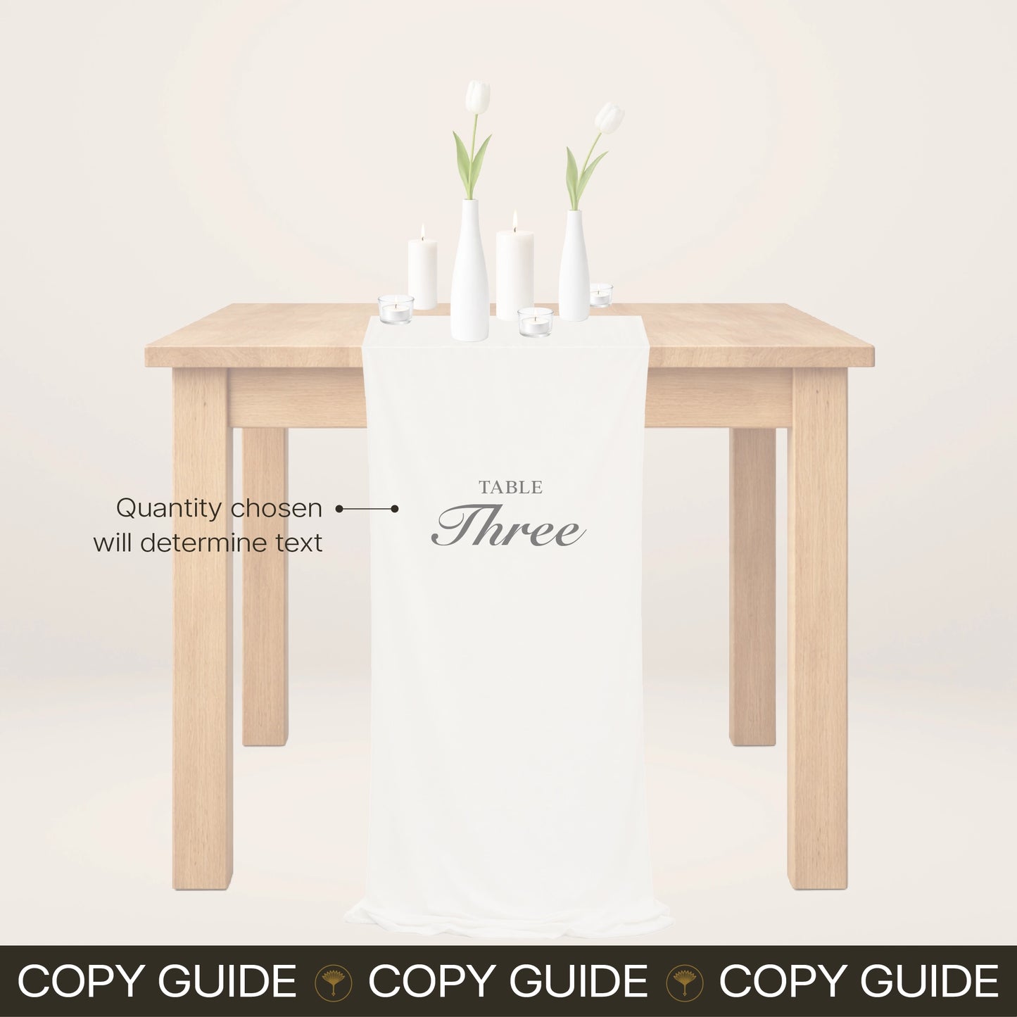 Fabric Table Numbers - Solae