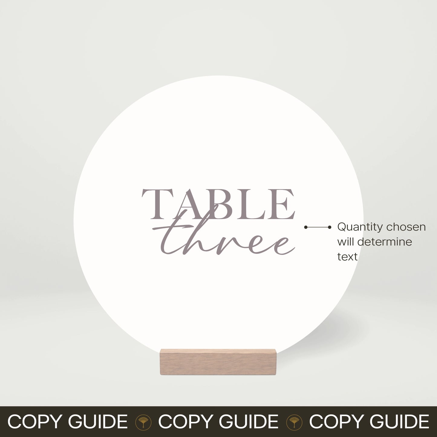 Table Numbers - Forever