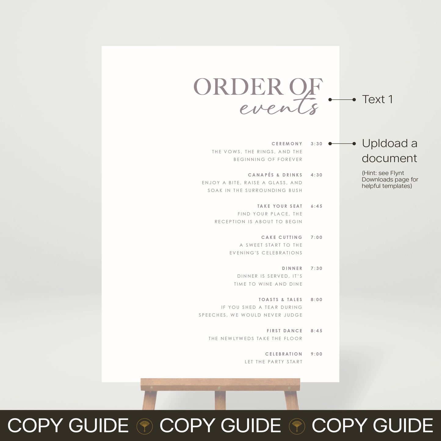Wedding Day Timeline - Forever