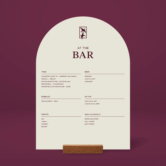 Bar Menu - Ever After