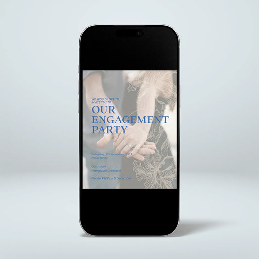 Engagement Party Digital Invitation - Nothing Else