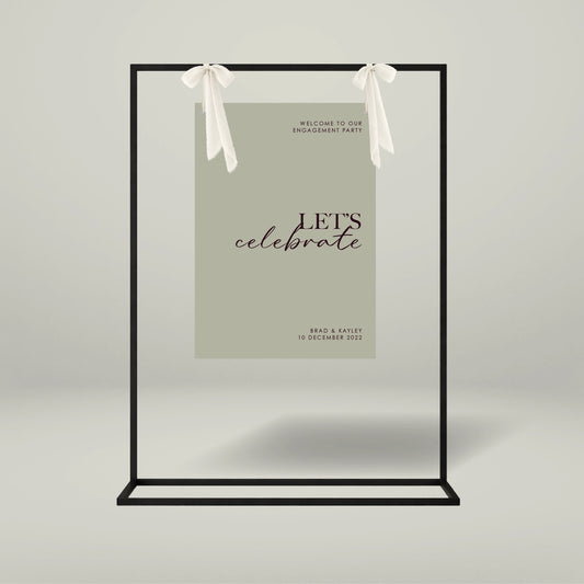 Engagement Party Welcome Sign - Forever