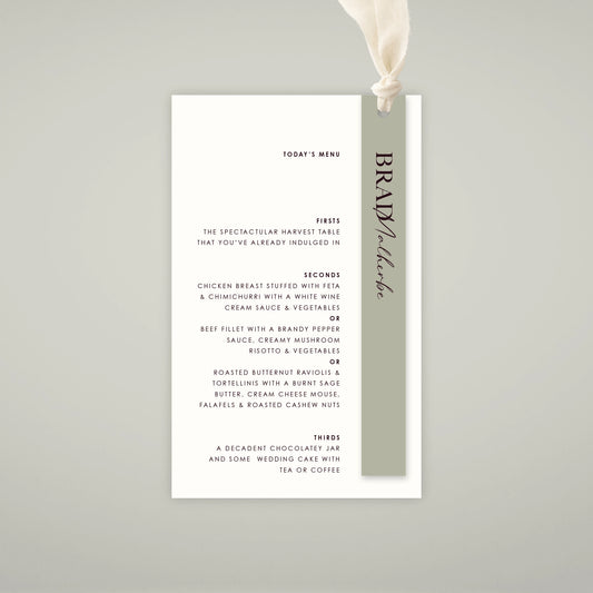 Place Menu + Name Card Stack - Forever