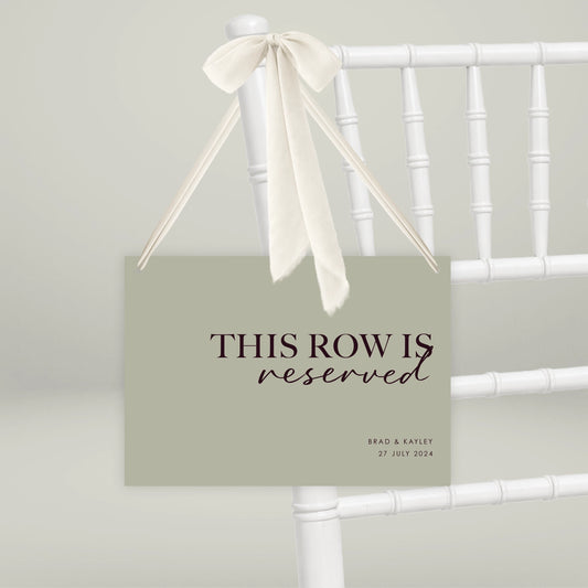 Reserved Row - Forever