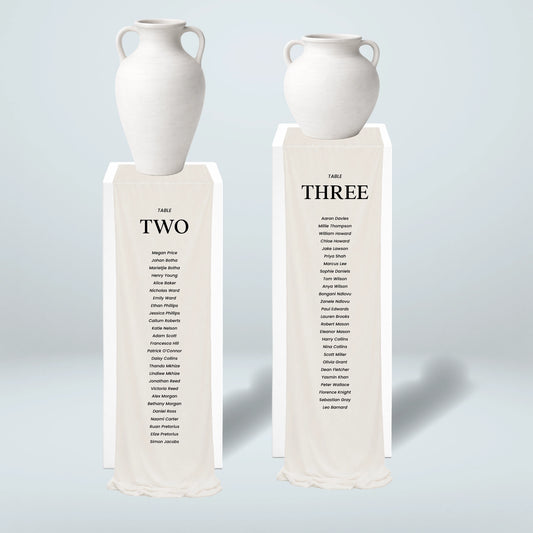 Fabric Seating Chart Set - Nothing Else