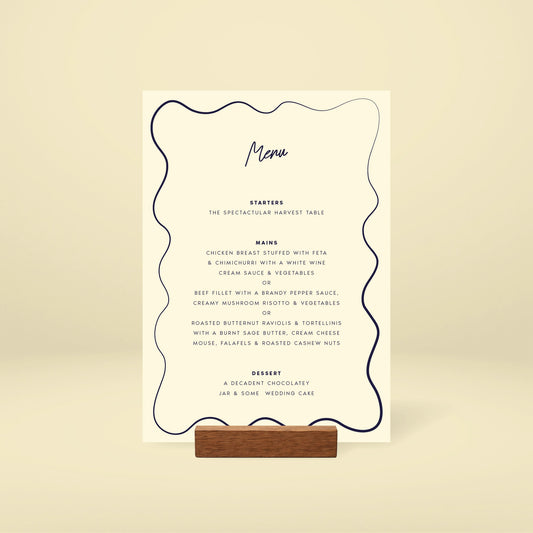 Table Menu - Limoncello
