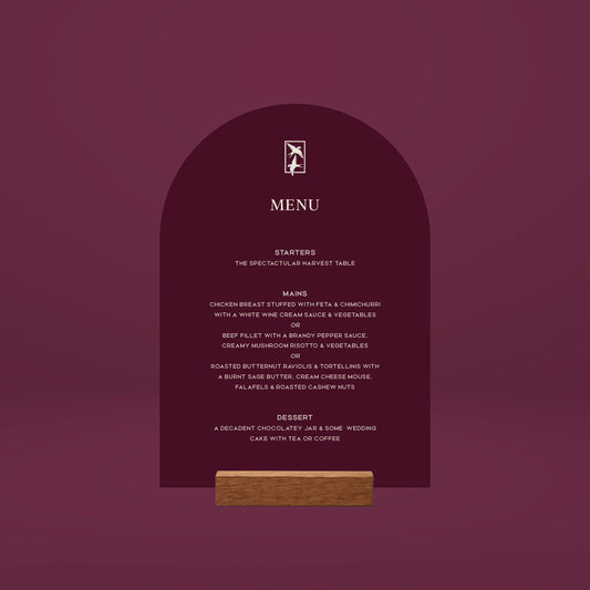 Table Menu - Ever After