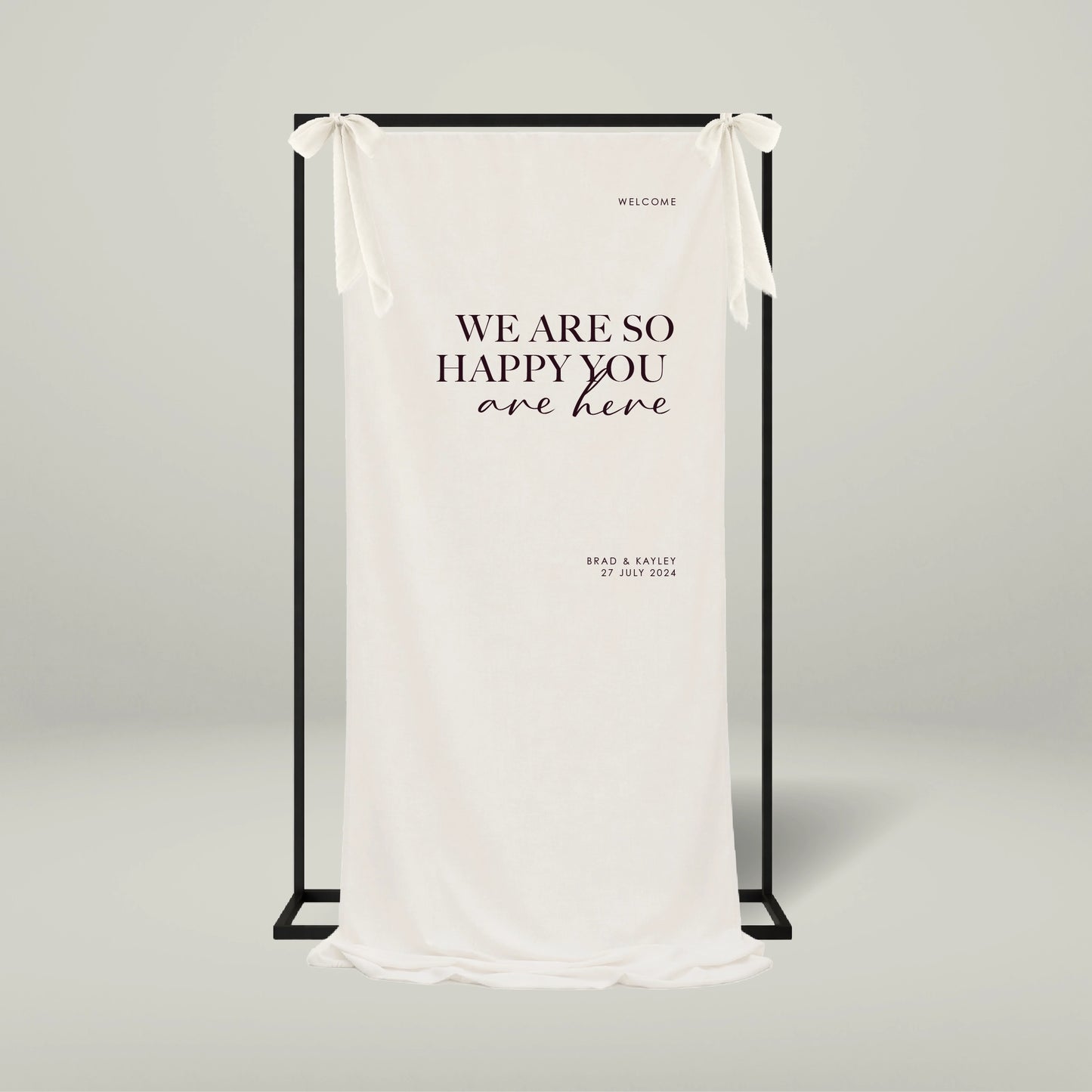 Fabric Welcome Sign - Forever