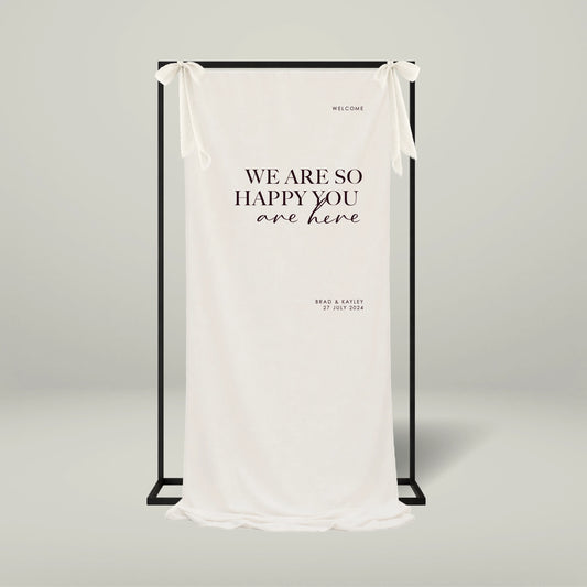 Fabric Welcome Sign - Forever