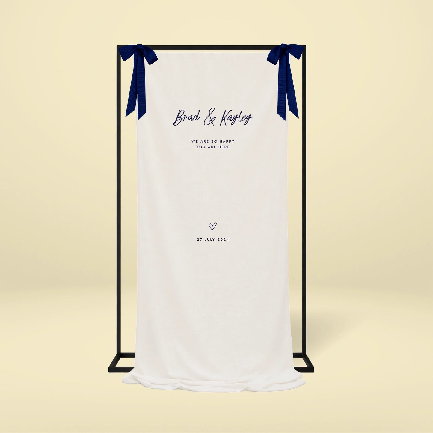 Fabric Welcome Sign - Limoncello