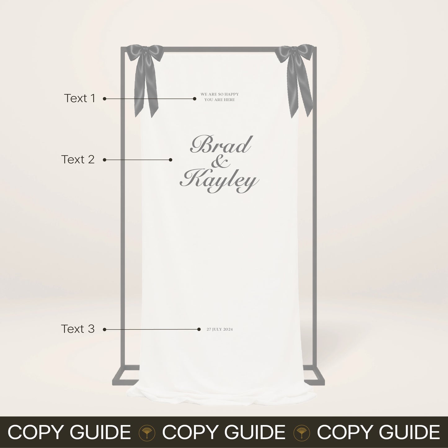 Fabric Welcome Sign - Solae
