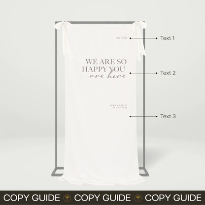Fabric Welcome Sign - Forever