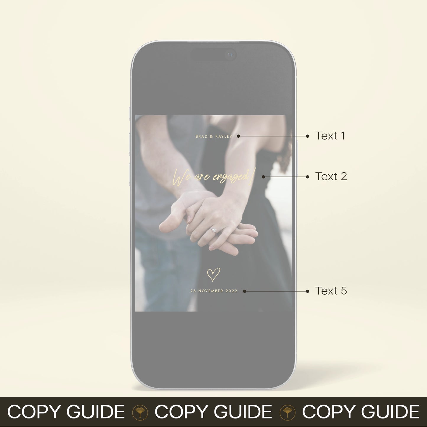 Engagement Digital Announcement - Limoncello