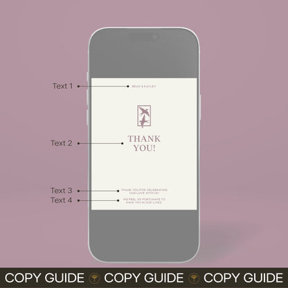 Digital Thank You Card - Ever After