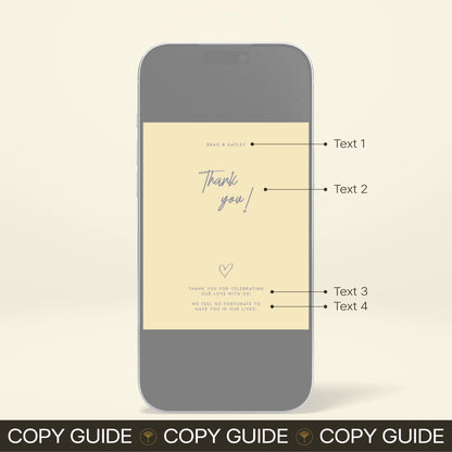 Digital Thank You Card - Limoncello