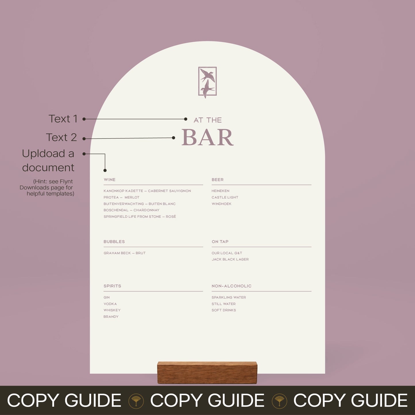 Bar Menu - Ever After