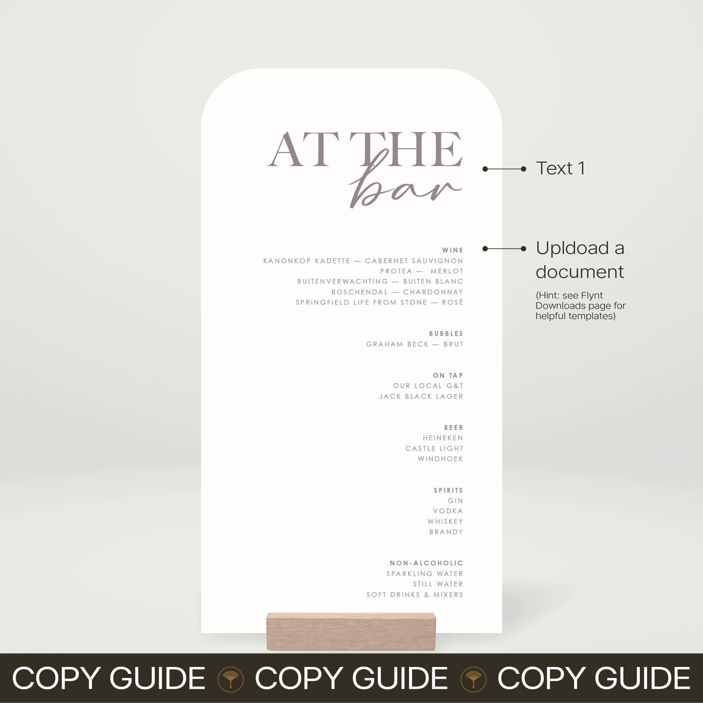 Bar Menu - Forever