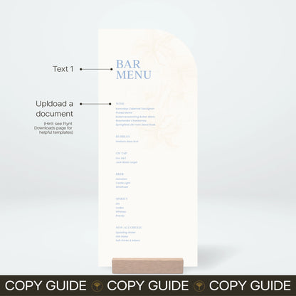 Bar Menu - Nothing Else