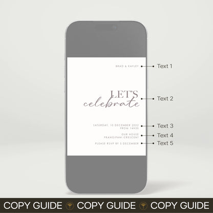 Engagement Party Digital Invitation - Forever