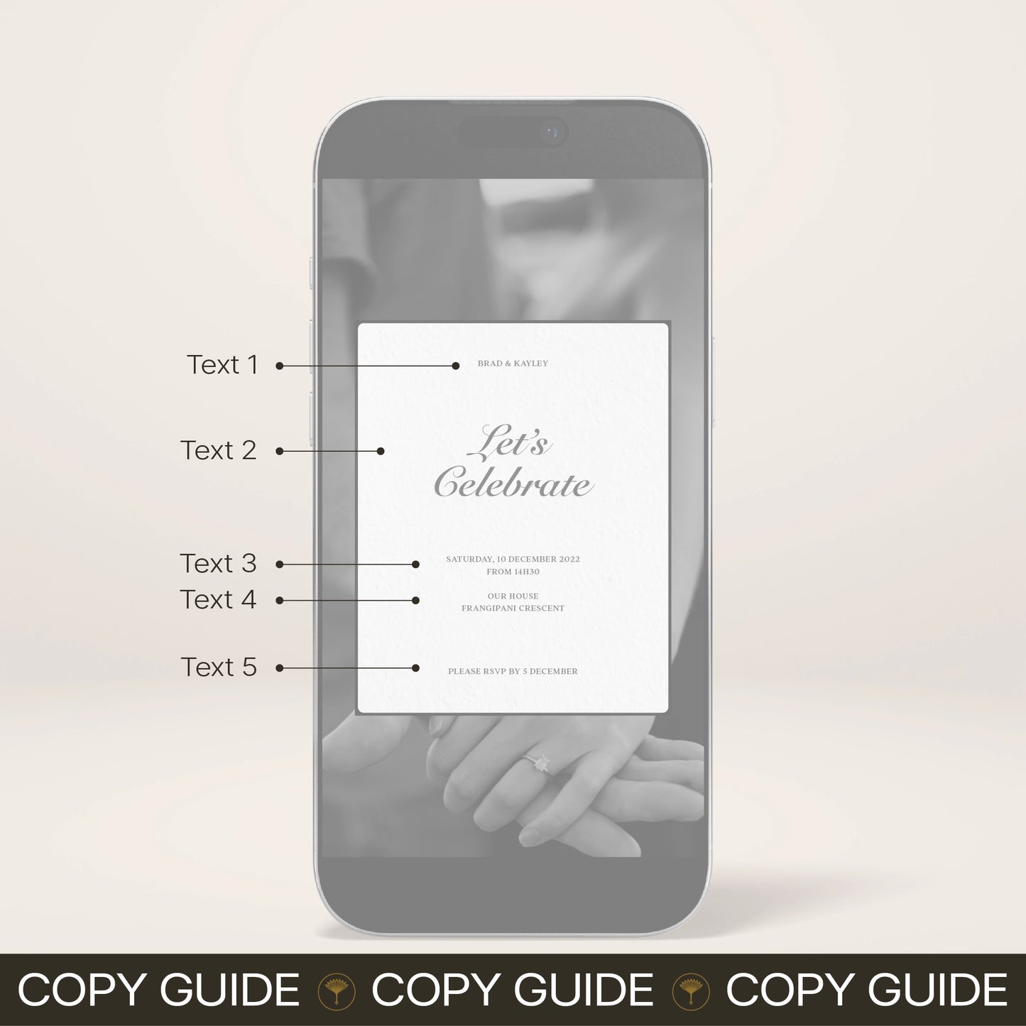 Engagement Party Digital Invitation - Solae