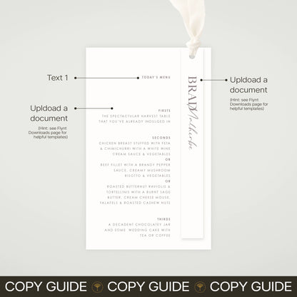 Place Menu + Name Card Stack - Forever
