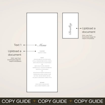 Place Menu + Name Card Stack - Solae