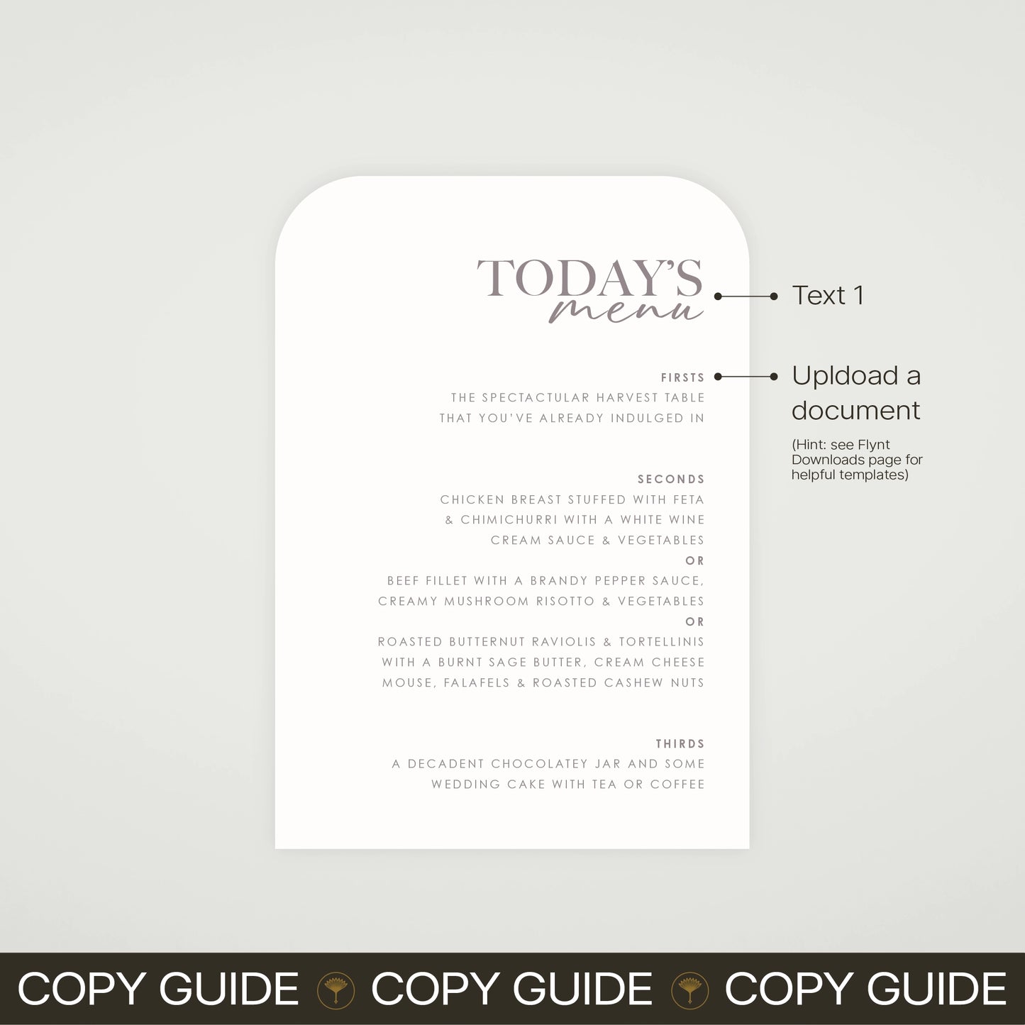 Place Menu - Forever