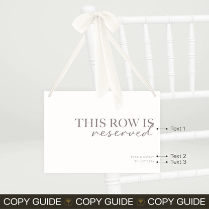 Reserved Row - Forever