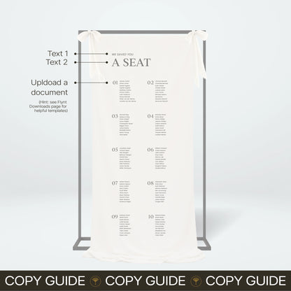 Fabric Seating Chart - Nothing Else