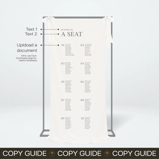 Fabric Seating Chart - Nothing Else