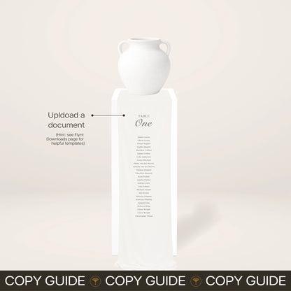 Fabric Seating Chart Set - Solae