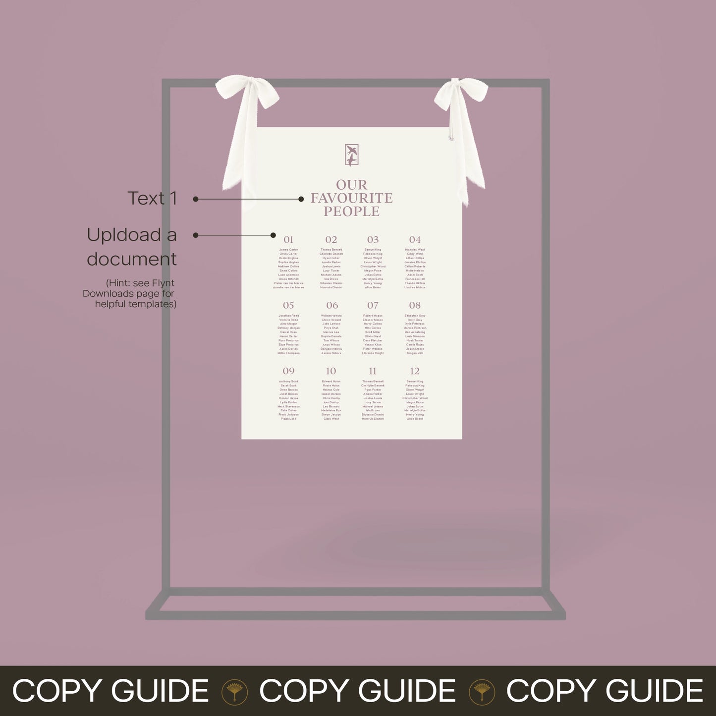 Seating Chart - Ever After
