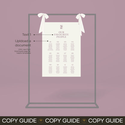 Seating Chart - Ever After