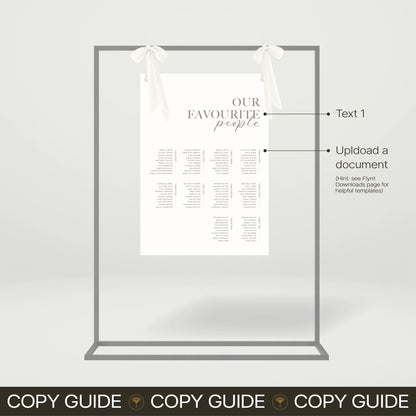 Seating Chart - Forever