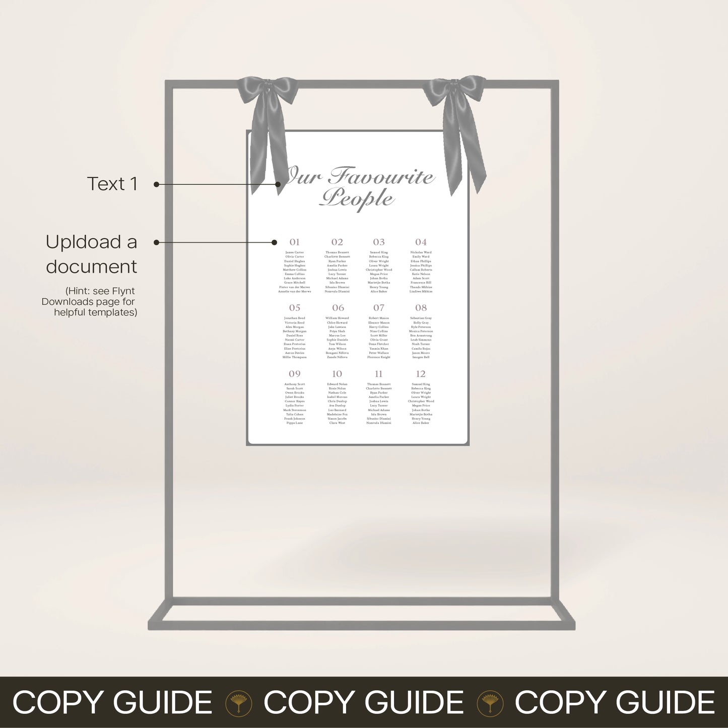 Seating Chart - Solae
