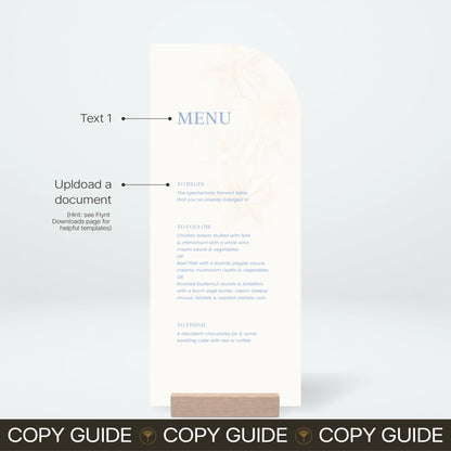 Table Menu - Nothing Else