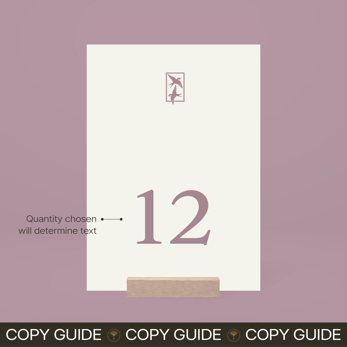 Table Numbers - Ever After