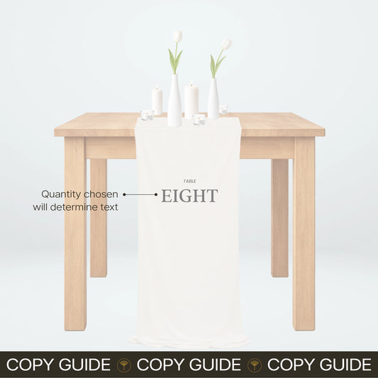 Fabric Table Numbers - Nothing Else