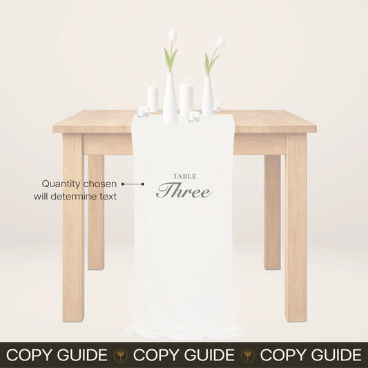 Fabric Table Numbers - Solae