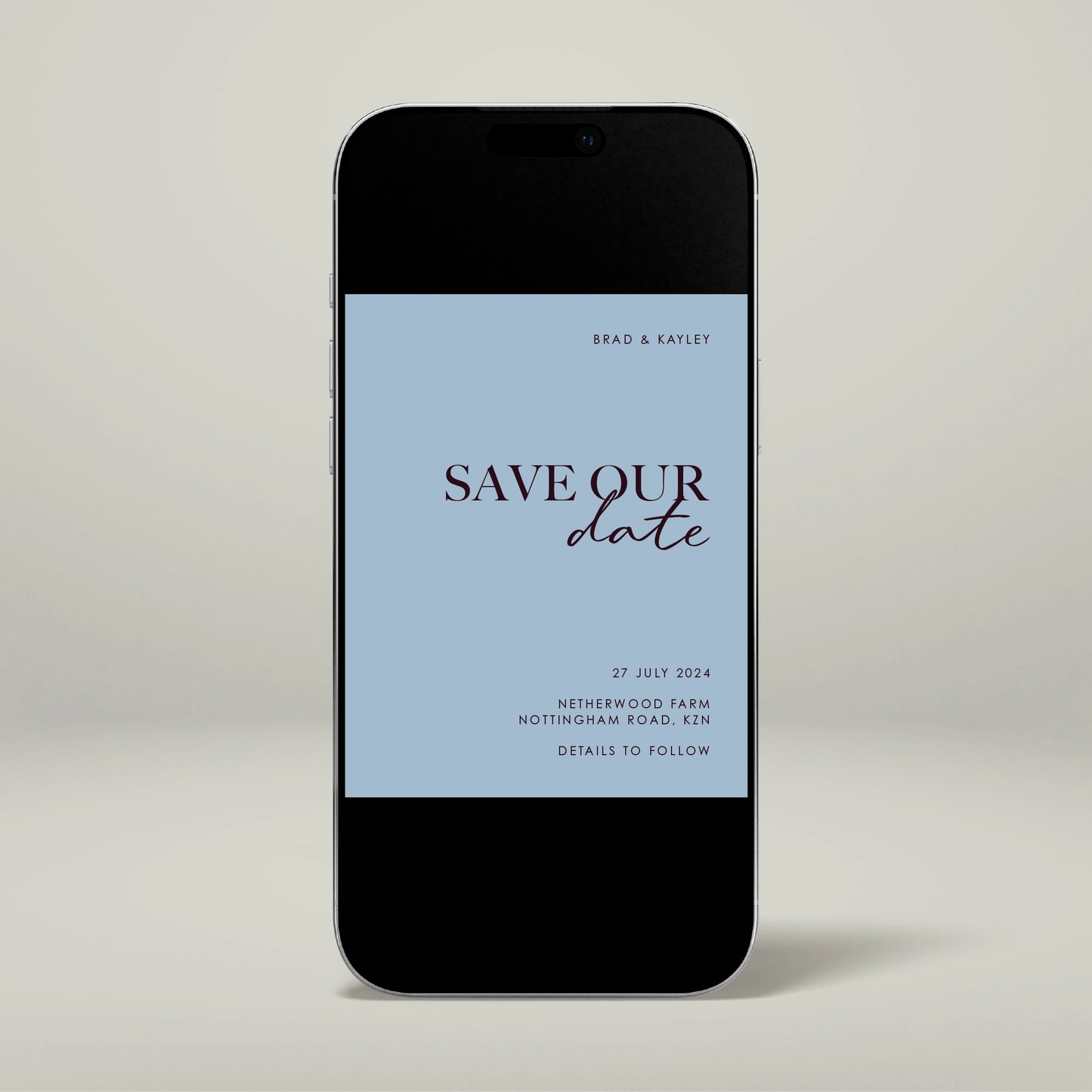 Digital Save The Date - Forever